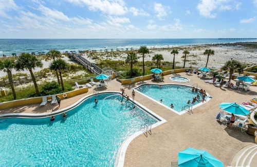 Pensacola Beach Condo | Experience Emerald Isle: Ocean View & Spa Retreat Awaits