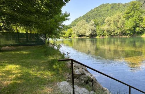 Mali Radic Villa | Emrah River Una: Guest Rated 9.7 with Private Beach Access
