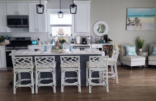 Mystic Island House | Exquisite Mystic Island Beach Home with Pool & Ocean View