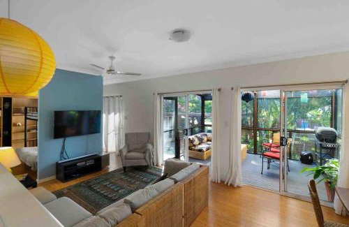 Brisbane Waterfront House | Magical Garden Cottage with Bikes for Family Getaways