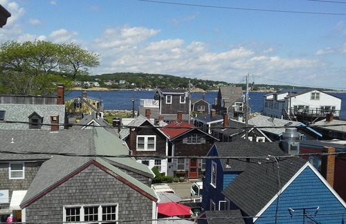 Rockport Condo | Scenic Harbor Views - Historic Bradley Wharf Bearskin Neck