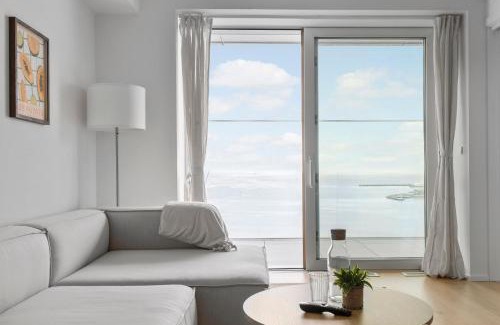 Aarhus C Apartment | Oceanfront Bliss with Private Balcony and Scenic Views