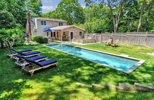 Sag Harbor House | Unwind at a Summer Retreat in Sag Harbor Village, Near Main St