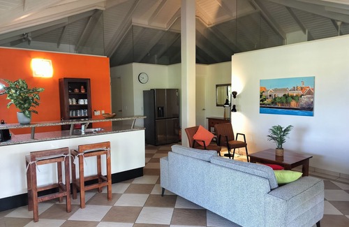 Sint Michiel Villa | Modern Villa with Ocean Views Next to Golf Course & Pool