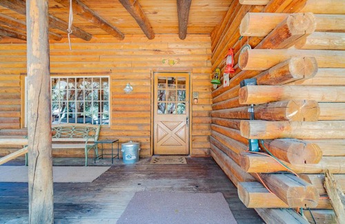Pine Mountain Club House | Experience an Authentic Log Cabin with Free Pet Stay!