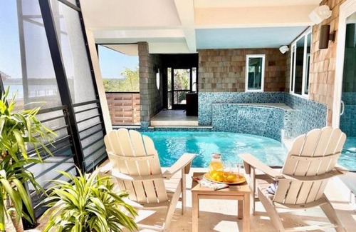 Bethune Beach House | Unwind by the Riverfront Pool at Redfish Dance Home