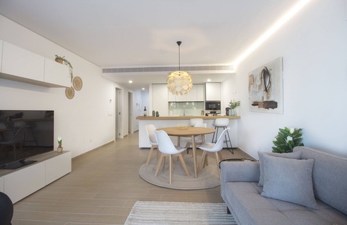 Fuengirola Apartment | Unwind in Costa del Sol: Pool, Spa & Ocean Views Await