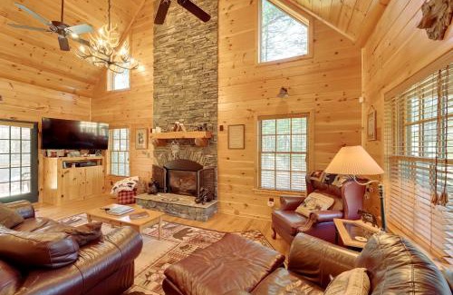 Ennice House | Enchanting Cabin with Waterfall & Fire Pit by Blue Ridge Pkwy