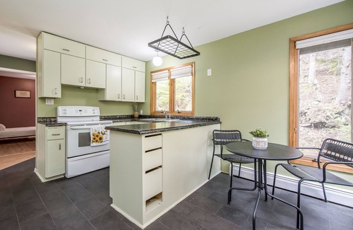Halifax County Cottage | Inviting Lake Home with Private Dock & Hot Tub - Pet Friendly