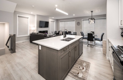 Northwest Calgary House | Modern Home Near Banff with Spa, Hot Tub & Perfect Score