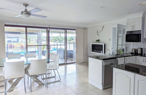 Forster House | Waterfront Retreat: Grand Riviera Forster with Pool & Views
