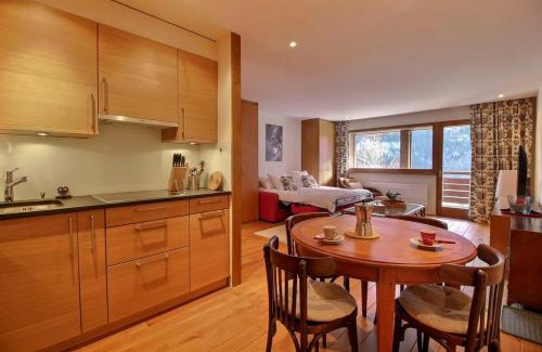 Champery Apartment | Stylishly Renovated Studio with Child-Friendly Amenities