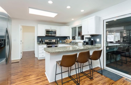 Bridgman House | Exciting Indoor Pool & Hot Tub Retreat Near the Beach
