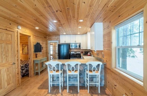 Pequot Lakes Cabin | Unforgettable Sunset Views with Firepit & Pontoon Access