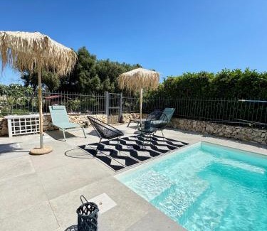 Syracuse Apartment | Elegant Epipoli Villa with Pool & Oceanfront Views