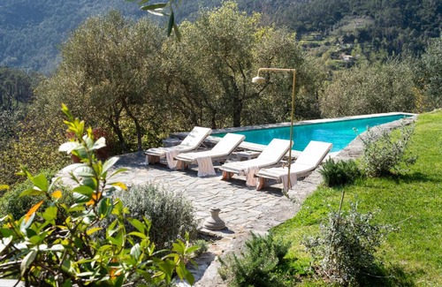 Monterosso al Mare House | Elegant Eremo della Maddalena with Oceanfront Pool & Hot Tub