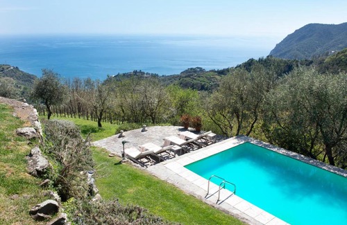 Monterosso al Mare House | Elegant Eremo della Maddalena with Oceanfront Pool & Hot Tub