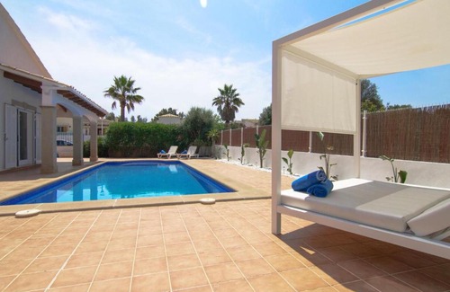 Son Serra de Marina Ski Chalet | Experience Es Bon Patro: 4-Star Excellence with Pool Access