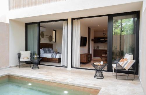 Ek Balam Village Apartment | Escape To Nature, Pool, Jacuzzi, Gym & Yoga Space