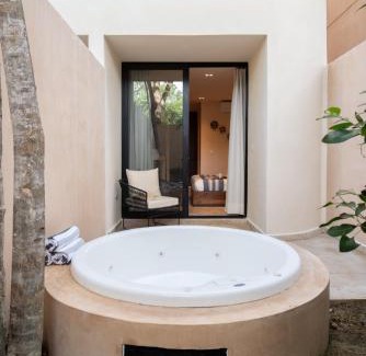 Ek Balam Village Apartment | Escape To Nature, Pool, Jacuzzi, Gym & Yoga Space