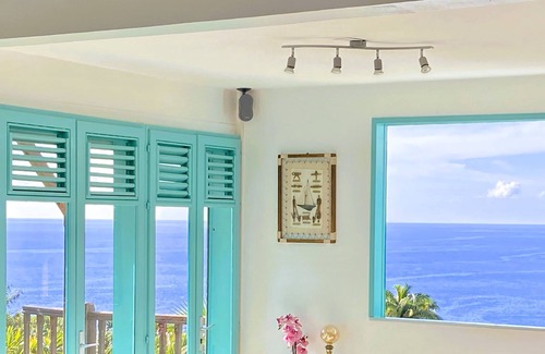 Deshaies Apartment | Unwind at Espace Harmonie with Ocean Views & Family-Friendly Amenities