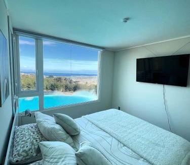 El Tabo Apartment | Pet-Friendly Retreat with Ocean View and Pool Amenities