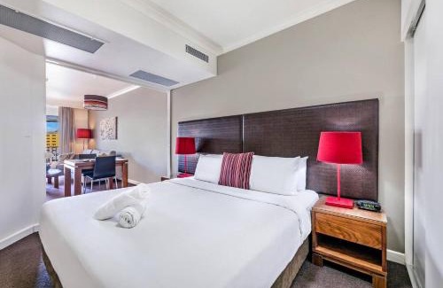 Darwin City Centre Apartment | Relax at Esplanade Ease: Poolside Resort with Family-Friendly Amenities