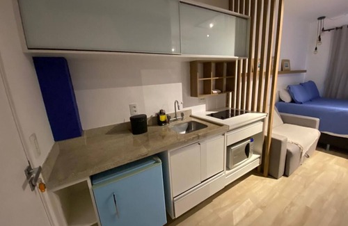 Republica Apartment | Estúdio Completo Prox Metro Republica - com Piscina, Sauna e Academia - 212