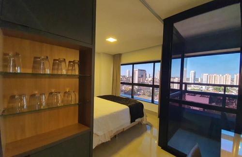 Jardim dos Estados Apartment | Comfortable Studio on the 12th Floor with Pool Access