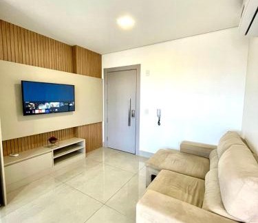 Jardim dos Estados Apartment | Complete Studio on 15th Floor with Oceanfront Views