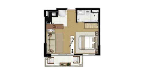 Santo Amaro Apartment | Elegant Studio at Add Nova Berrini - Rated 9.5/10