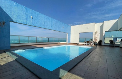 Itapua Apartment | Estiloso e Colorido na Praia da Costa Pé na Areia + Garagem