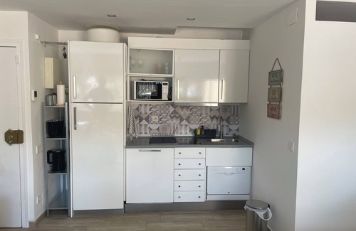 Castelldefels Apartment | Updated Studio with Pool, Just Steps from the Beach
