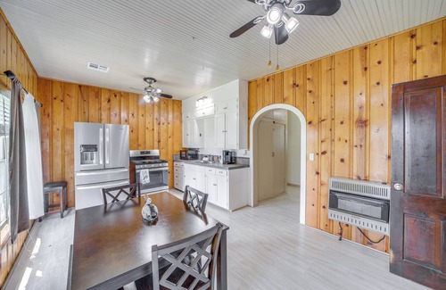 Eufaula House | Eufaula Getaway w/Patio, Walk to Beach + Marina!