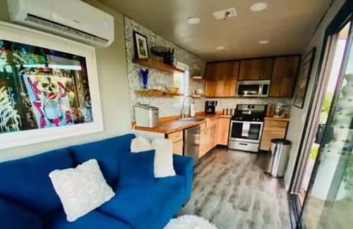 Bastrop County Cabin | Unique Container Stay: Pet-Friendly & Rated 10/10!