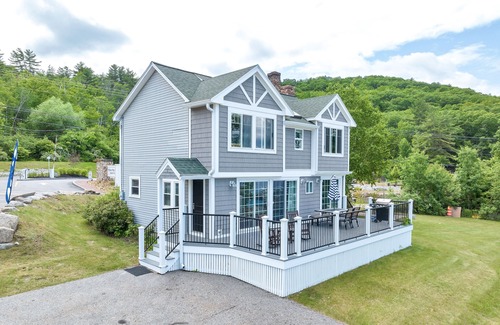 Weirs Beach House | Discover a Lakefront Escape with Spa and Ocean Views!