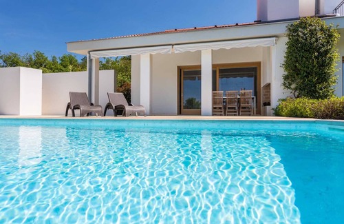 Klimno Villa | Modern Casa Vidmar: Ocean View, Pool, and Top Guest Rating