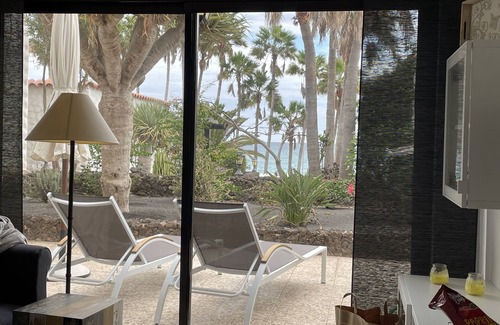 Bahia Calma Apartment | Exclusive Oceanfront Apartment Near Palm Trees and Pool