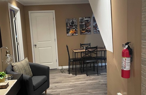 Lawrenceville Apartment | Private Basement Getaway with Family-Friendly Amenities