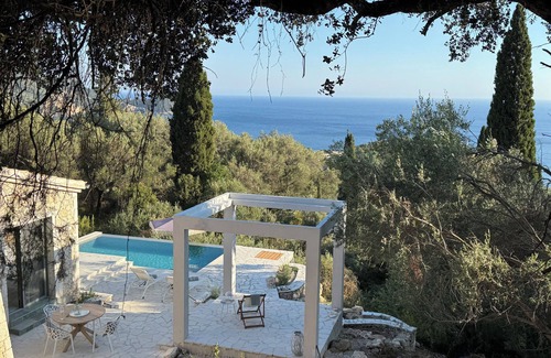 Lakones House | Exclusive stone villa with infinity pool & incomparable sea views