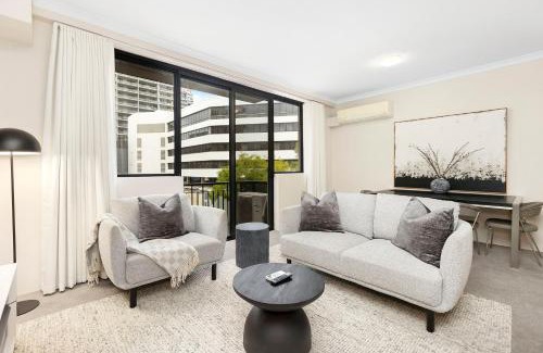 East Perth Apartment | Elegant 1BR Suite on Hay St with Pool Access