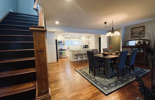 Sylvan Lake House | Modern Farmhouse Retreat with Ocean View & Spa Amenities
