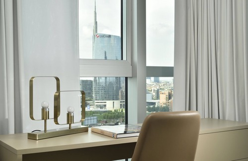Centro Direzionale Apartment | Elegant Two-Room Apartment with City View | Torre Galfa Milan