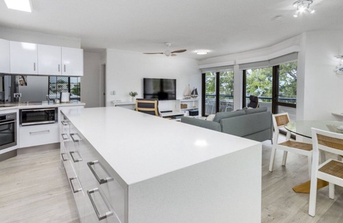 Bongaree Apartment | Relaxing Treetop Escape with Pool & Family-Friendly Amenities