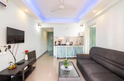 Colva Apartment | Your Ideal 1BHK Retreat: AC, Gym & Pool Near the Beach
