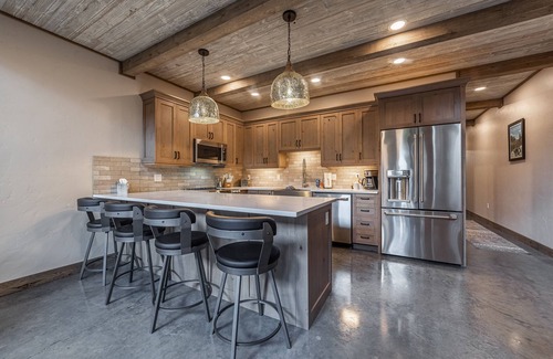 Coram Condo | Experience Rustic Condo Bliss with Hot Tub Near Glacier Park