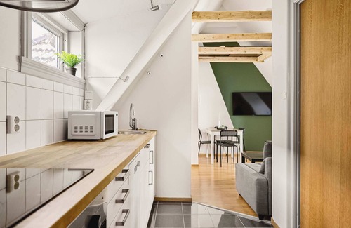 Engen Apartment | Discover the City! Just 500m to Torget with Self Check-in