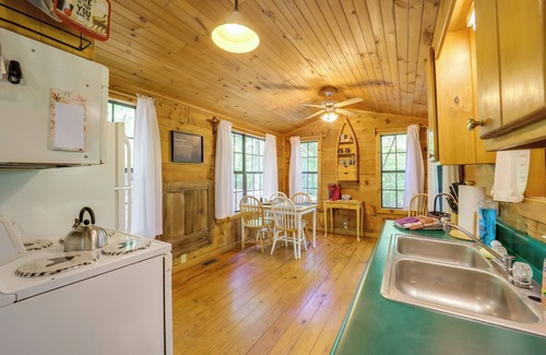 Vein Mountain Apartment | Relaxing Marion Cabin with Hot Tub & Nature Trails Await!