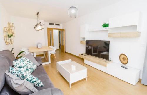 Almeria Apartment | Beachfront Family Retreat at Villapepita with Free Parking