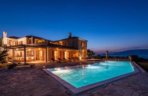 Korithi Villa | Elegant Zante Villa Palace with Sea Views & Pool Access
